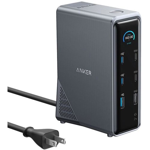 Anker docking station prime /14-in-1 / dual display / 160W) - gray Slike