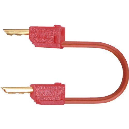 Stäubli MultiContact merilni kabel LK2-F (lamelni vtič 2 mm - lamelni vtič 2 mm)\, 0\,6 m\, rdeče barve 28.0033-06022, (20423407) Cene