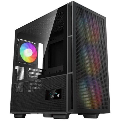 DeepCool CH560 digital atx kućište, dual status display, 3xLED 140mm +1x120mm, staklena strana,usb-c Cene