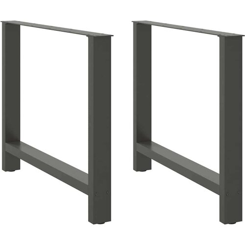  Noge za jedilno mizo antracitne barve 2 kosa 90 x (72-73) cm jeklo, (22123899) Cene