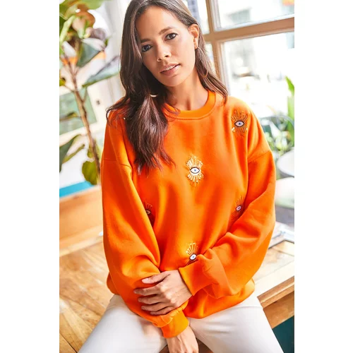 Olalook Sweatshirt - Orange - Oversize
