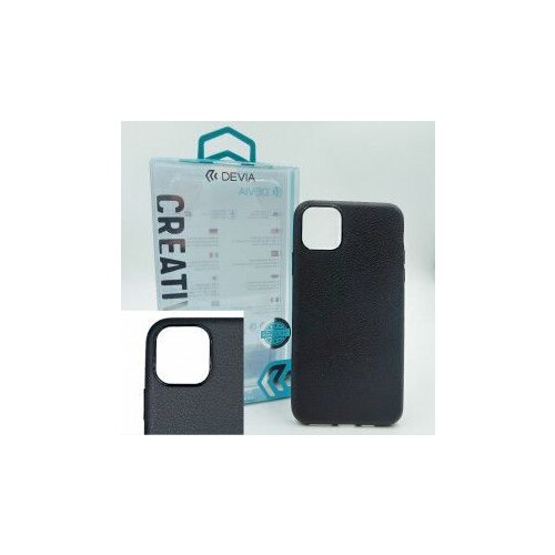 DEVIA Futrola silikonska Leather case za Iphone 11 Pro crna Slike