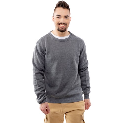 Glano Men Hoodless Hoodie - dark gray Slike