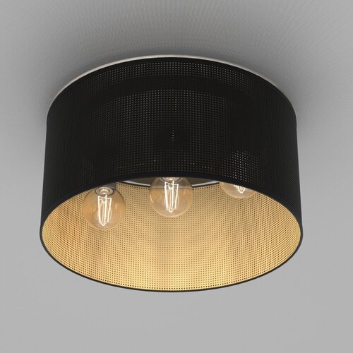  Plafonski luster LOFT SHADE 3xE27/60W/230V, crna/zlatna Slike