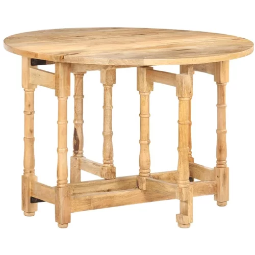 Den Jedilna miza okrogla 110x76 cm trmangov les