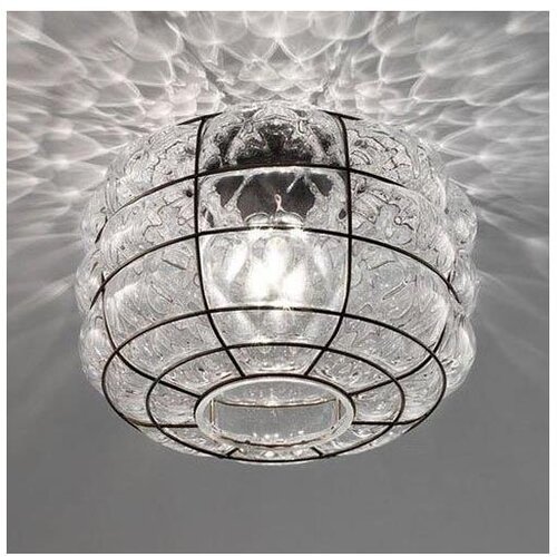  siru - plafonsko svetlo terra 1xE27/60W/230V crna/prozirno venecijansko staklo Cene