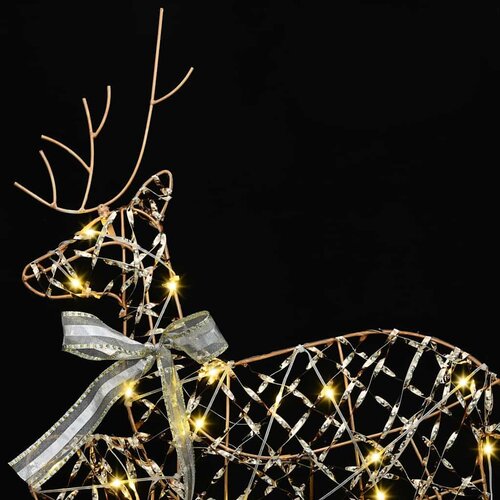  Božićni sob sa sanjkama 3 kom. 60 LED lampica Topla bijela Slike