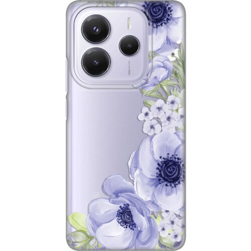  Torbica Silikonska Print Skin za Xiaomi Redmi Note 14 5G Blue Roses Cene