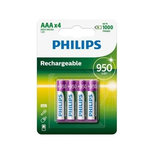 Philips baterija punjiva hr03 aaa 950mah 4k ( 496482 ) Slike