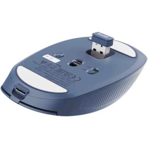 Trust OZAA compact wirelessmiš, 800-3200 dpi, optički,3 načina konekcije, punjiva baterija Cijene