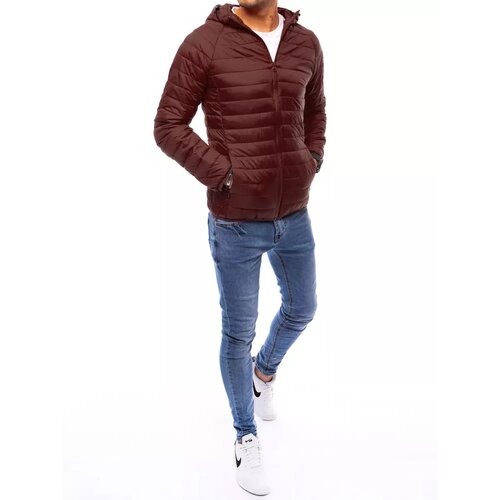 DStreet Red men's quilted transitional jacket TX4066 Cene