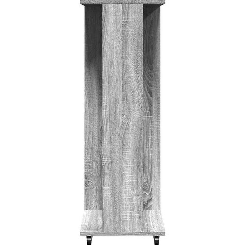  Ormar s kotačima sivi hrast 102 x 38 x 110 cm konstruirano drvo Slike
