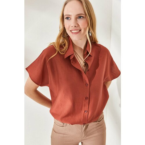 Olalook Shirt - Orange - Oversize Slike