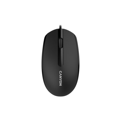 Canyon M-10, wired optical mouse with 3 buttons, dpi 1000, with 1.5M usb cable, black, 65*115*40mm, 0.1kg Slike