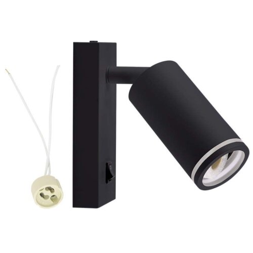  Zidno spot svetlo sa prekidačem 1xGU10/35W/230V crno Slike