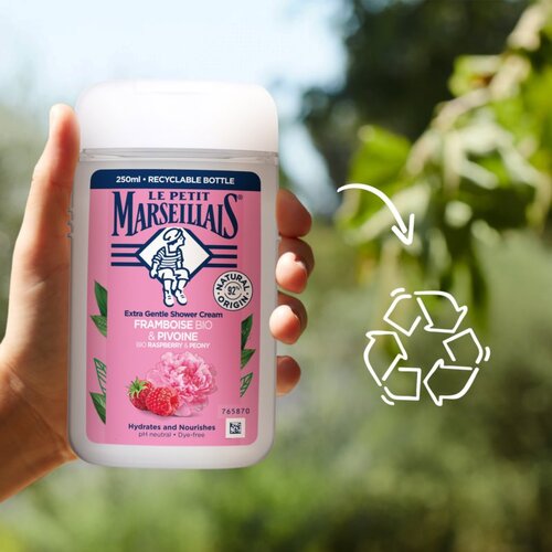 Le Petit Marseillais Raspberry &amp;amp; Peony Bio kremasti gel za prhanje 250 ml Slike