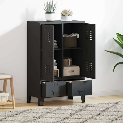 vidaXL industrijska garderobna omara antracitna 67x35x107 cm jeklo Cene