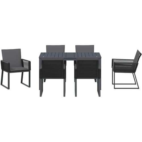  Vrtni set za objed 7 pcs Antracit poliratan Slike