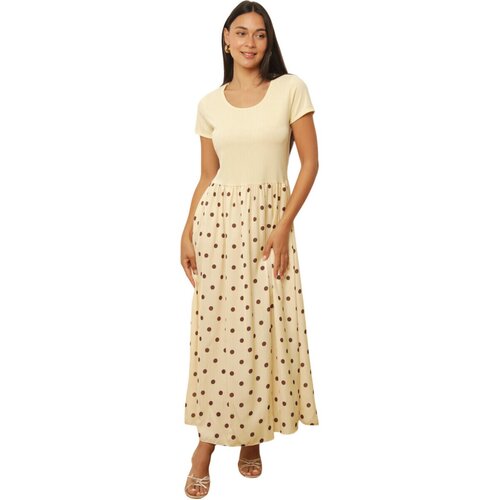 La Modeuse Dolge obleke 78640_P187201 Rumena Cene