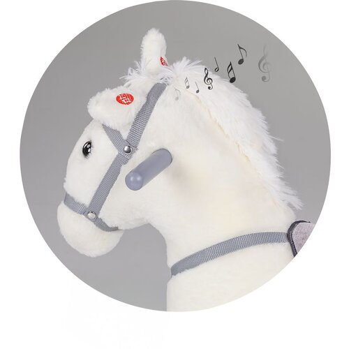 Chipolino igračka na ljuljanje sa kotačima Horse - white Slike