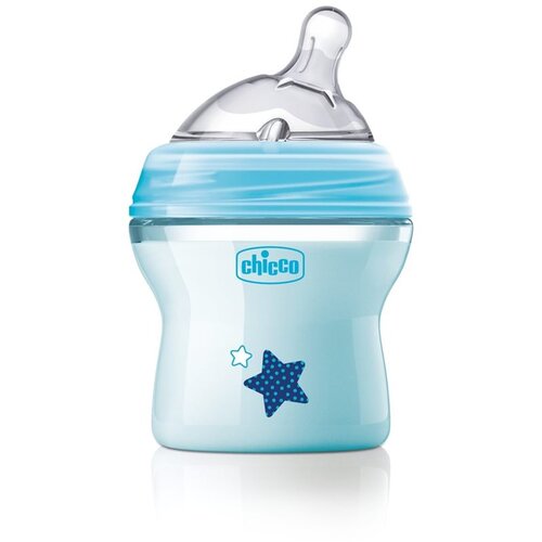 Chicco Natural Feeling Blue bočica za bebe 0m+ 150 ml Slike