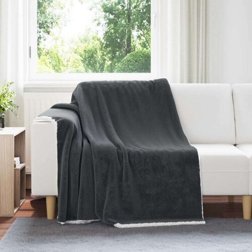  Odeja Temno siva 150 x 200 cm Flis, (5000288231) Cene