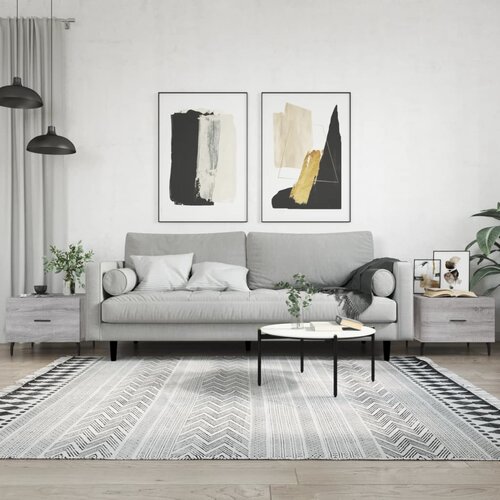 vidaXL Klubske mizice 2 kosa siva sonoma 50x50x40 cm inženirski les Cene