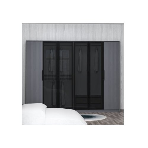 Hanah home Ormar Kate Luxe-4806, 274x210x52 cm, Antracit Cene