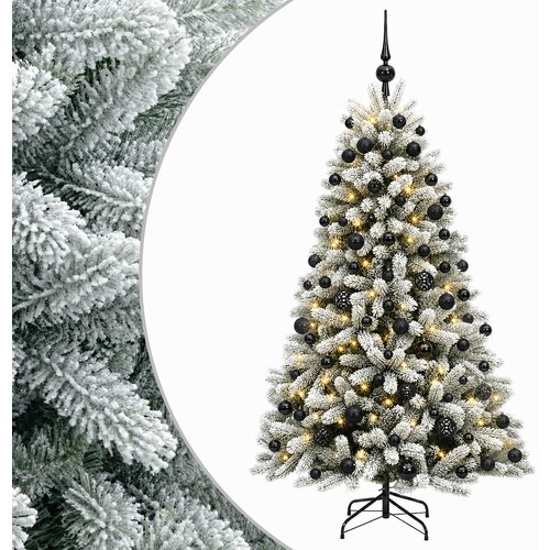  Umjetno božićno drvce s kuglicama 180 cm 300 LED lampica Slike