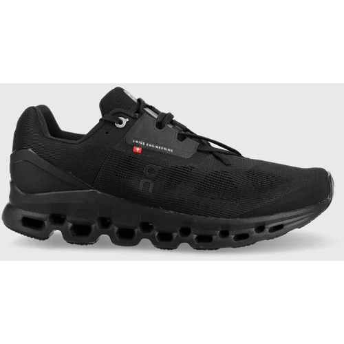 On-running Tekaški čevlji Cloudstratus črna barva, 3999214