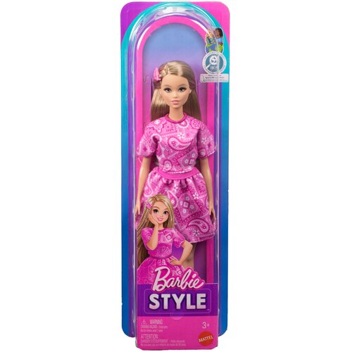 Mattel Barbie: Fashionista Prijateljice - stilska modna lutka u ružičastoj haljini s uzorkom marame - Cijene
