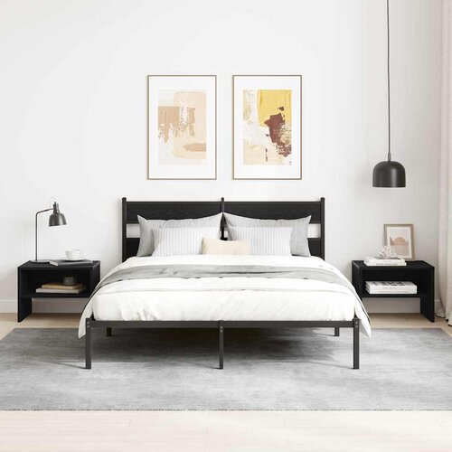  Noćni ormar 2 pcs Crni hrast 40 x 40 x 30 cm Konstruirano drvo Cijene