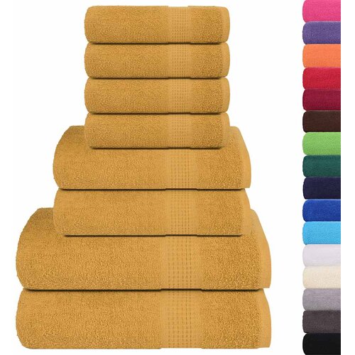  Set ručnika od 8 dijelova FROGN zlatni 360 g/m&amp;sup2; Slike