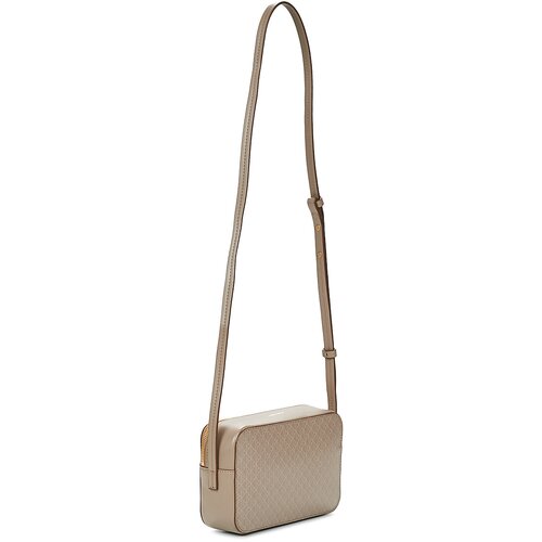 Calvin Klein Jeans Torbe za čez ramo EMBLEM AOP ELONGATED CAMERA BAG Bež Slike