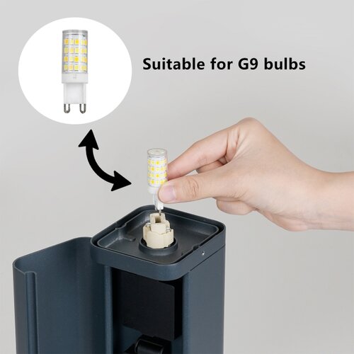 Brilagi Spoljna lampa sa 2 SCHUKO utičnice PILLAR 1xG9/11W/230V IP44 antracit Slike