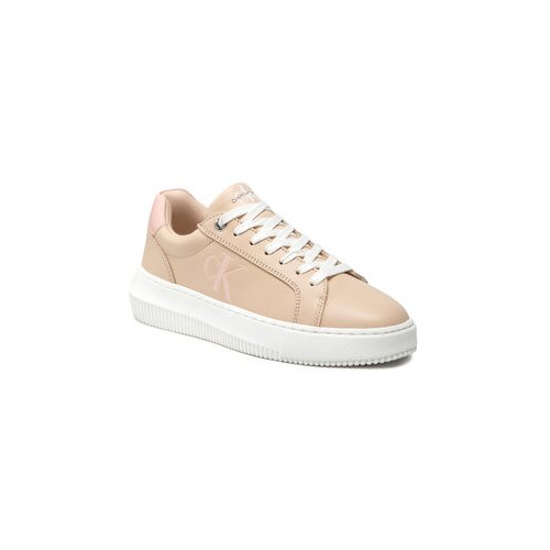 Calvin Klein Superge Chunky Cupsole Laceup Low Ess YW0YW00807 Bež Slike
