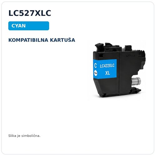  Kompatibilna kartuša za Brother LC527XLC za MFC-J6760DW, MFC-J6960DW, MFC-J6975DW, MFC-J6977DW – cyan Cene