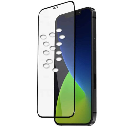 Mocolo 3D ukrivljeno polno lepljivo steklo za iPhone 12 / 12 Pro &amp;ndash; črno Slike