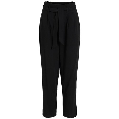 Vila Hlače Noos Pants Kaya 7/8 - Black Črna Slike