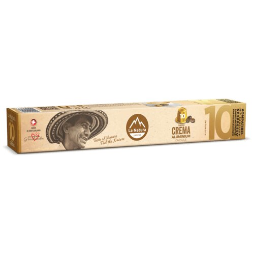 La_Natura_Lifestyle Kapsule za kafu Crema, Nespresso kompatibilne, 10 kapsula Slike