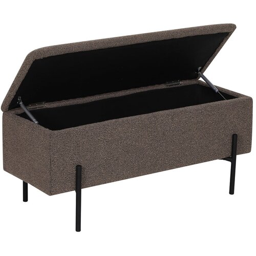House Nordic Rjava klop iz tkanine boucl&amp;eacute; Watford &amp;ndash; Slike