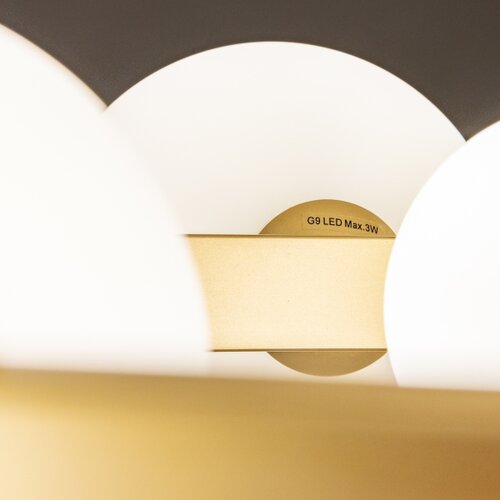  Brilagi - LED luster na sajli MILLA 15xG9/3W/230V zlatna/bela Slike