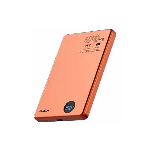 Moxom mx-pb196 pd 20w + qc 22.5w + wireless 15w 5000mah narandzasti Power bank magsafe ( BAT9559 ) Cene