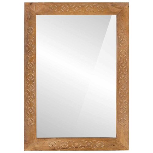  Zrcalo za kupaonicu Pravokutni Svijetlosmeđa 50 x 2,5 x 70 cm Slike