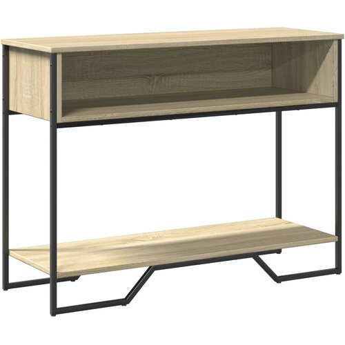 Maison Chic konzolna miza - miza ob steni sonoma hrast 100x35x74,5 cm inženirski les, (21786081) Slike
