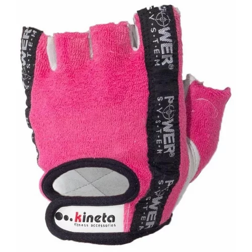 Kineta Fitness rukavice system roze