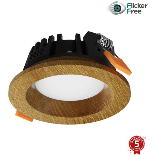  APLED - LED Ugradna RONDO WOODLINE LED/3W/230V 4000K prečnik 9 cm masivni hrast Cene