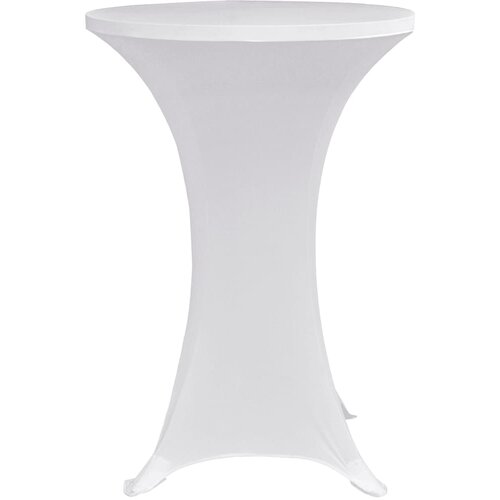  Navlaka za stol za stajanje &amp;Oslash; 60 cm bijela rastezljiva 4 kom Slike