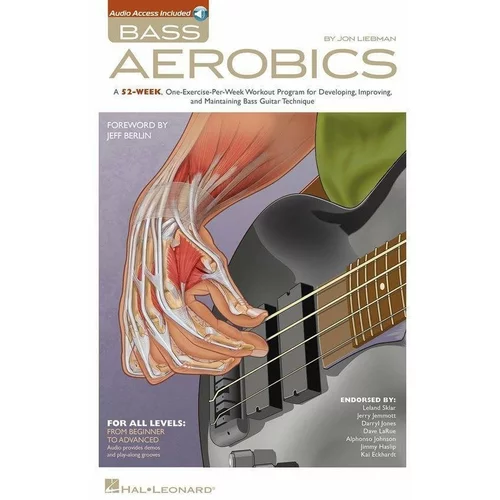 Hal Leonard Bass Aerobics Book with Audio Online Nota