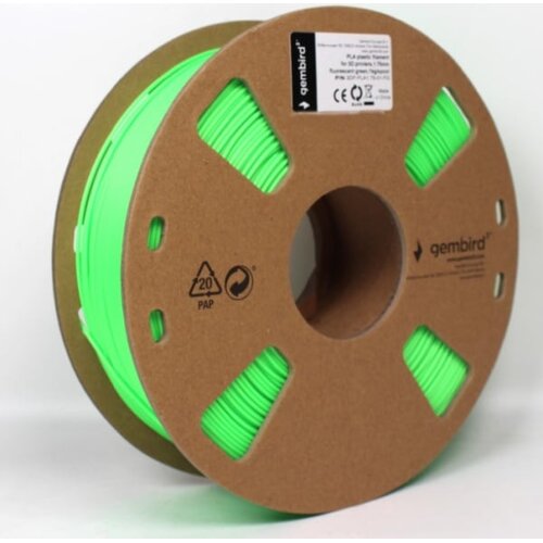 Gembird 3DP-ABS1.75-01-FG ABS Filament za 3D stampac 1.75mm, kotur 1KG, plamen sjajan GREEN Slike